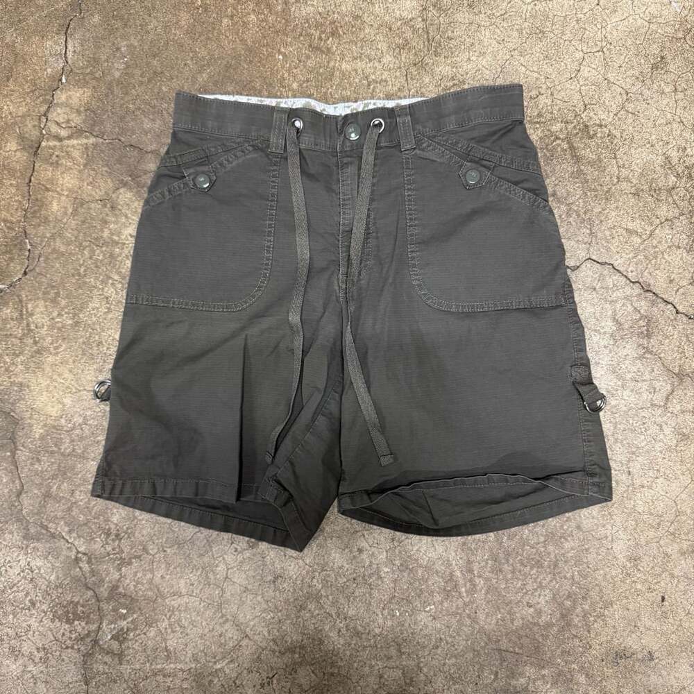 Lee Comfort Waist Vintage Cargo Shorts Green Floral Waistband